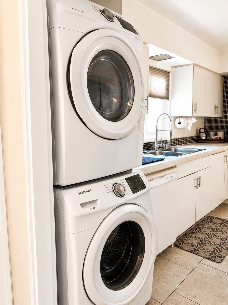 Skip the laundromat with a full-size, stacked in-unit washer and dryer for your exclusive use.