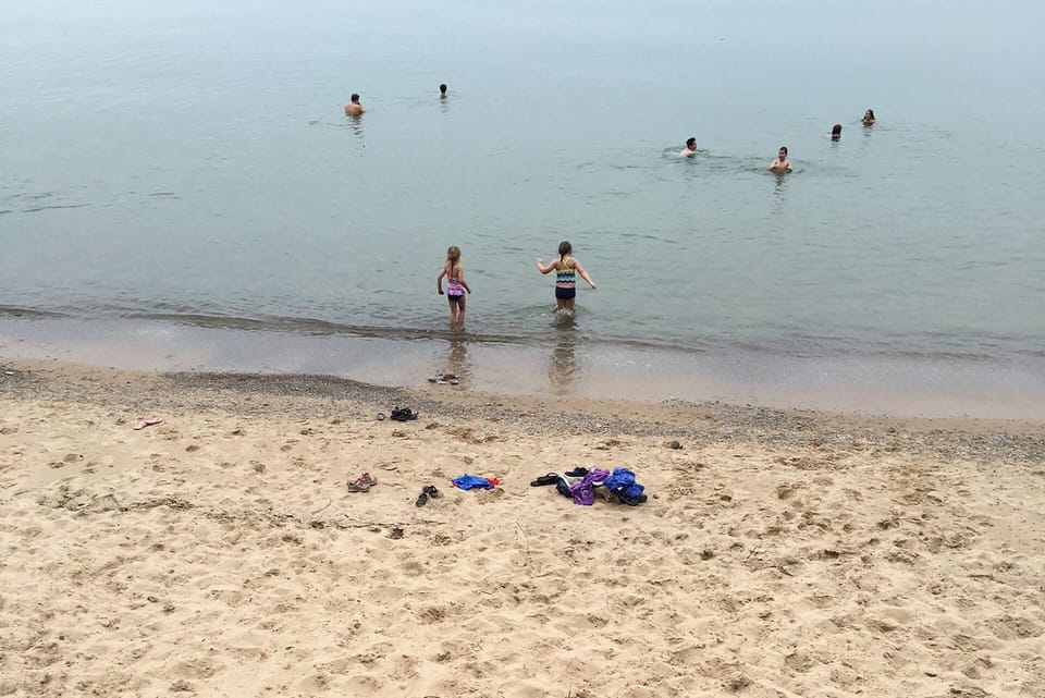 Looking West from Park Beach.