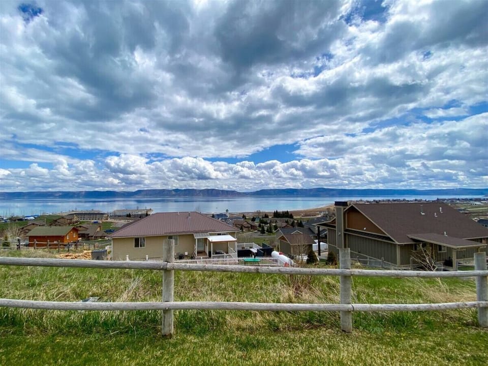 Stunning lake views with expansive skies and scenic surroundings