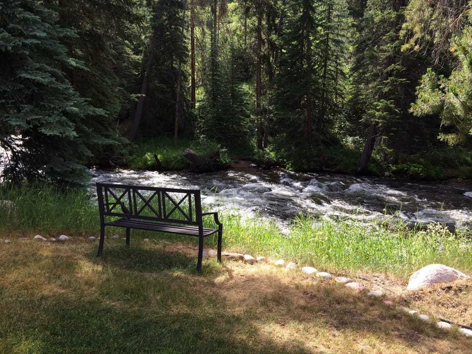 Creekside in front of unit