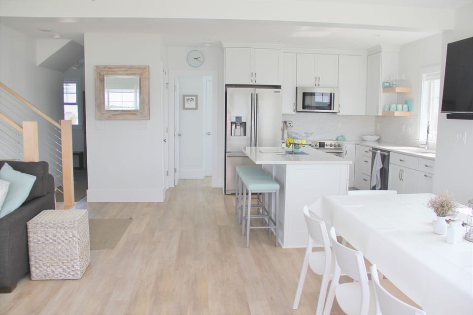 Walk in pantry across from frig.  1st fl bedroom behind kitchen.