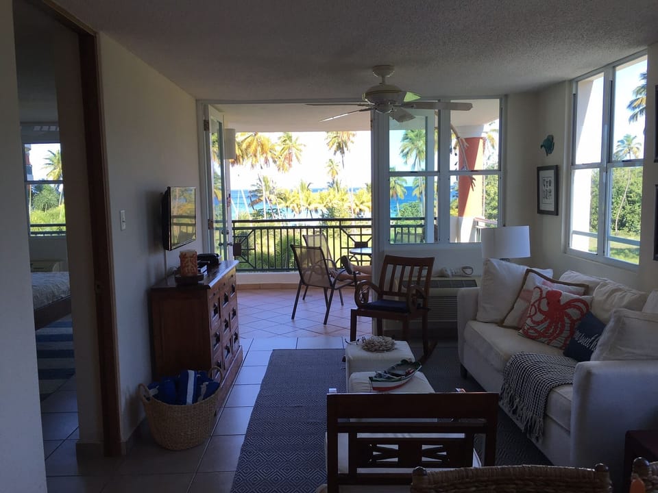 Open Living Area and Balcony