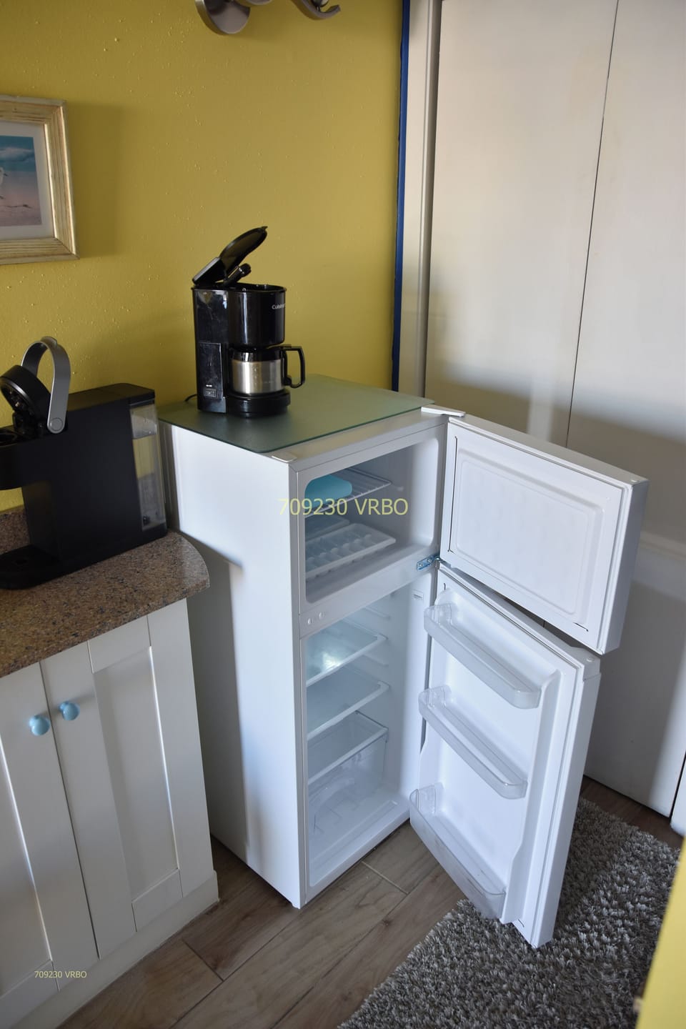 4.5 Cubic feet fridge is larger than standard hotel fridges