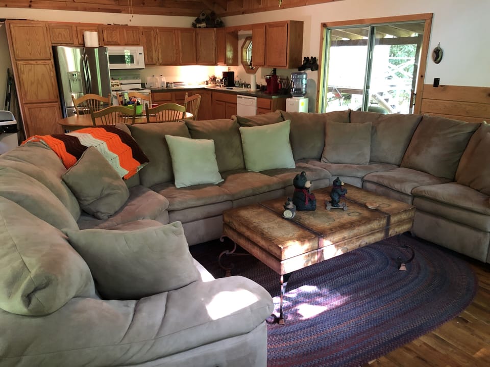 Gather the family around the large, comfortable sectional 