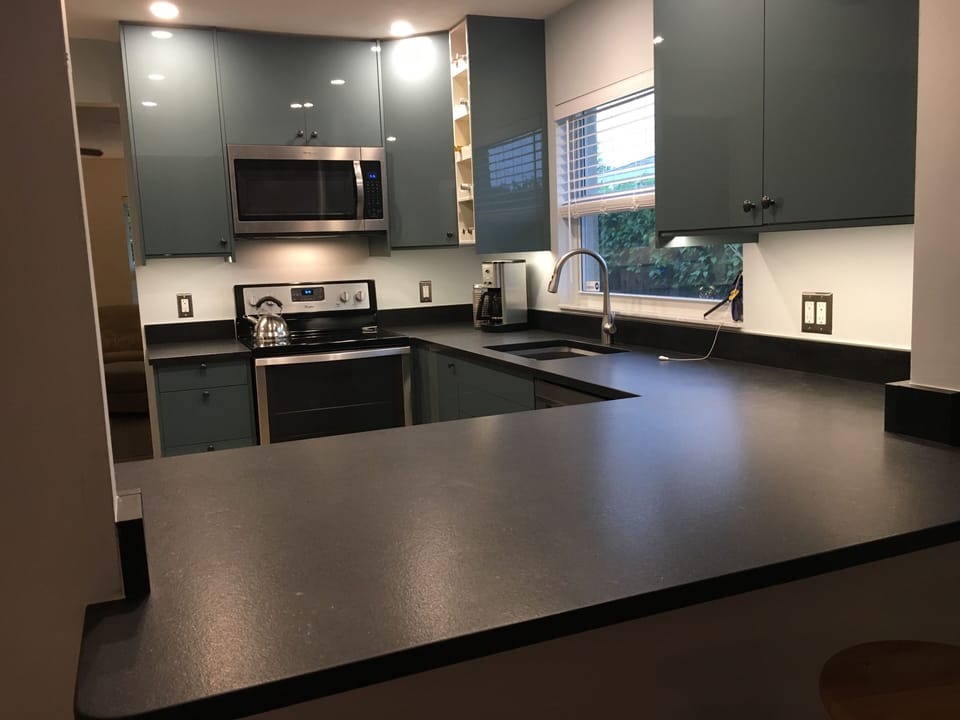 Completely updated and remodeled kitchen with granite and stainless