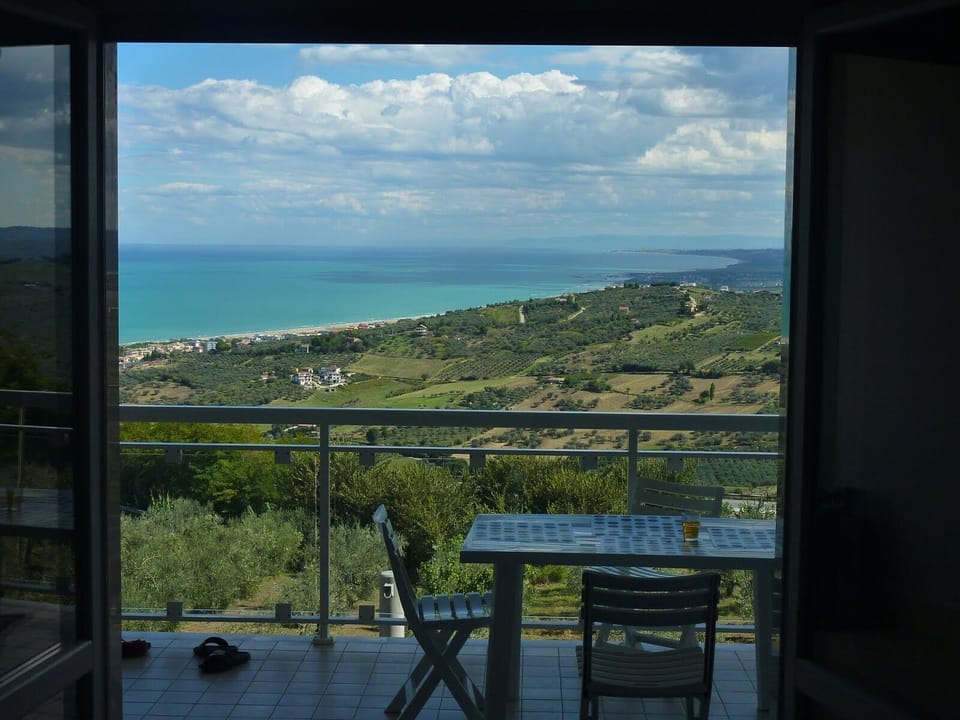 Looking Out the Balcony from the Living Room