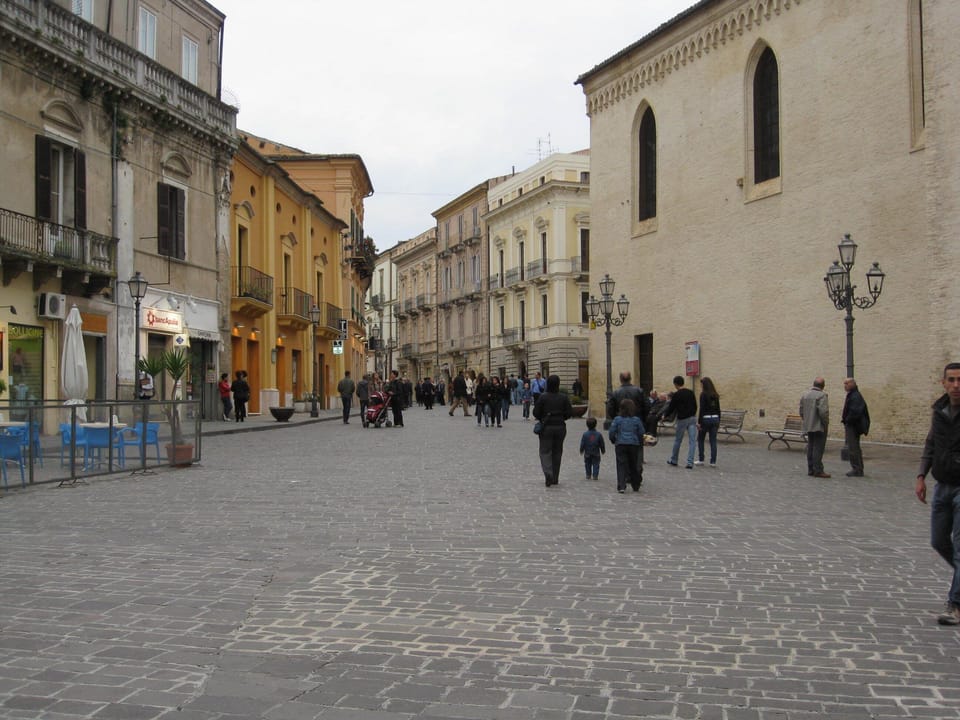 a street in the historic center of Vasto