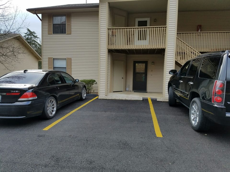 Park right in front of your door.  No stairs at all!  