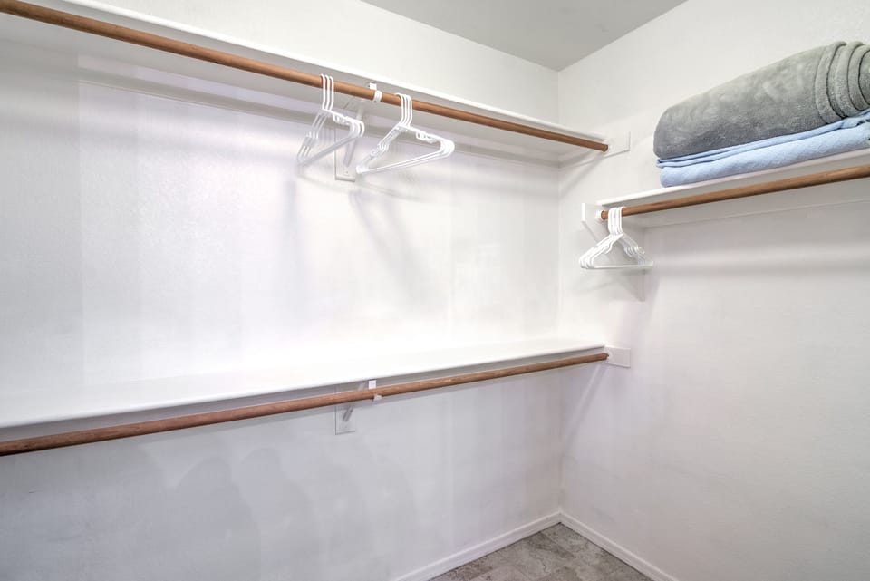 Master walk-in closet