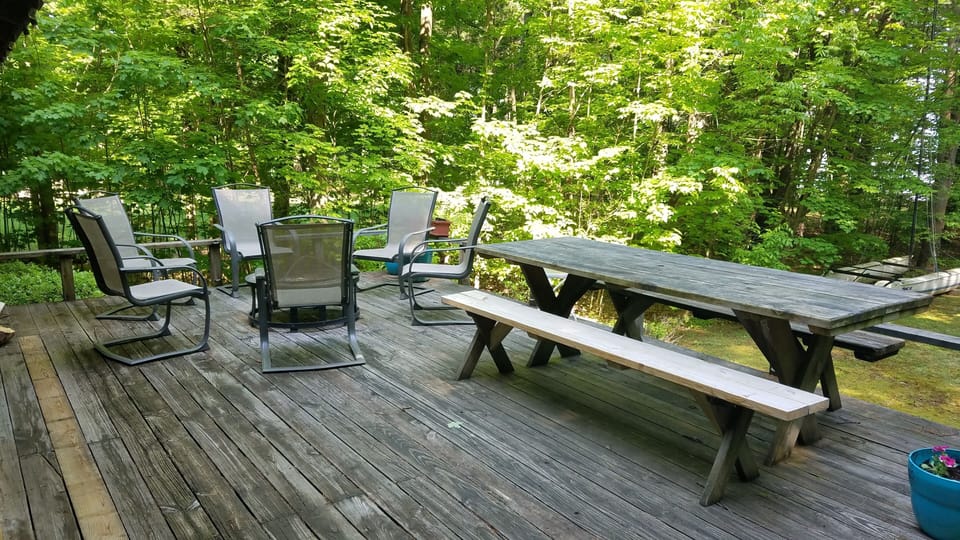 View of deck.