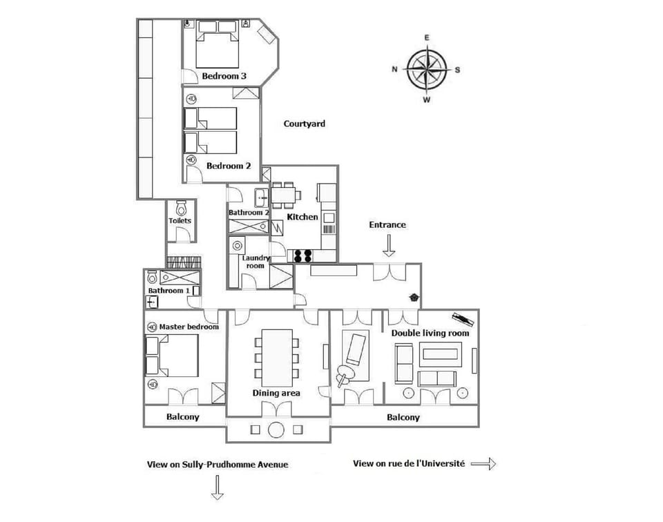 The floor map