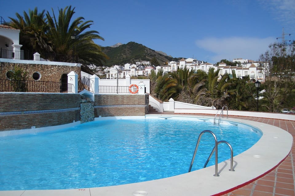 A view of the pool.  There is also a sauna that is sometimes available.