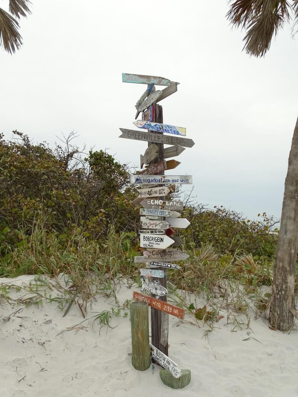 You will find this outside the South Beach restaurant on Boca Grande