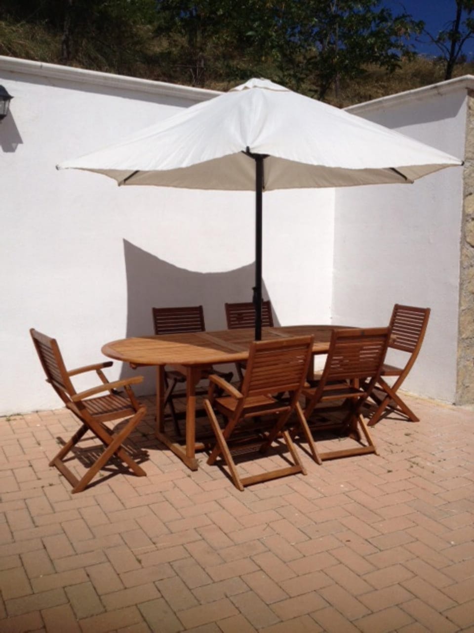 Outside eating area