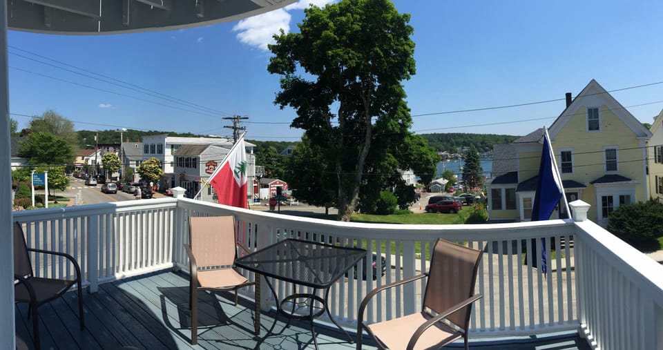 All of downtown, and the harbor before you...
