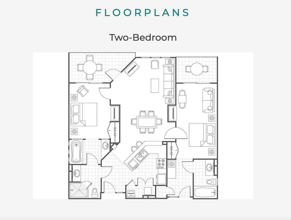 Two-Bedroom floorplan