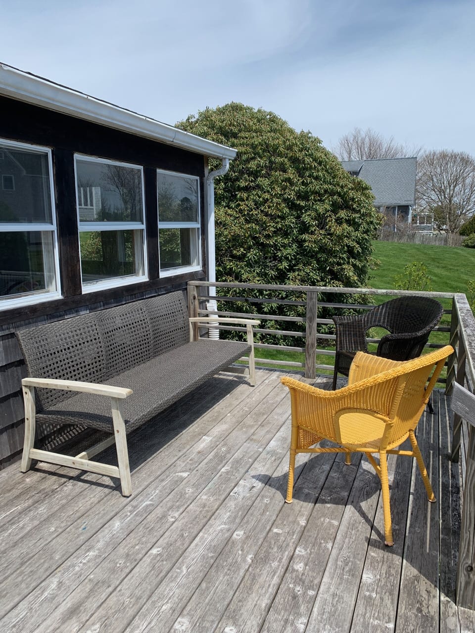 Cottage deck seating