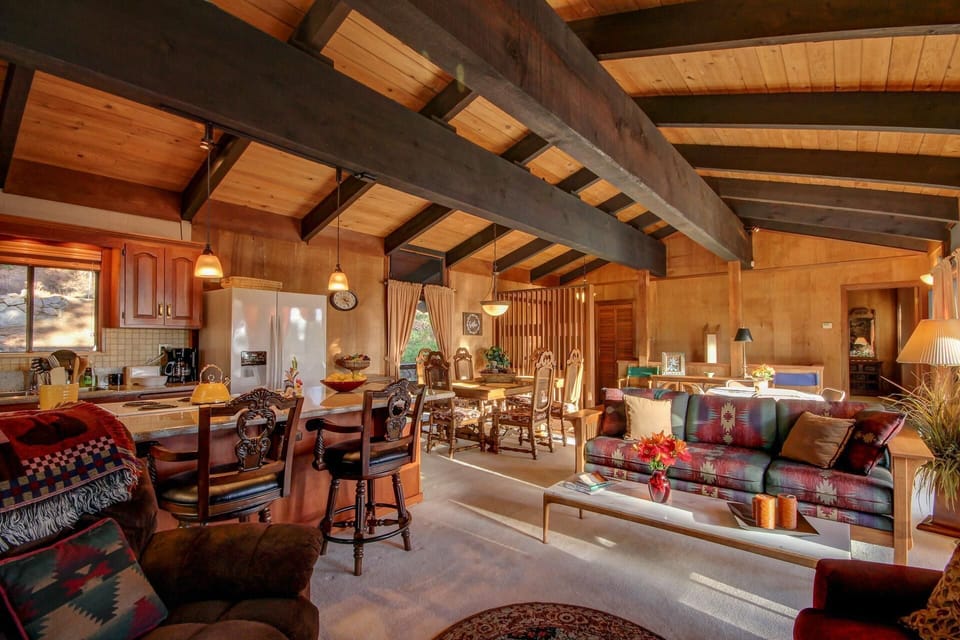 Vaulted ceilings and the spacious, open floorplan make it great for entertaining
