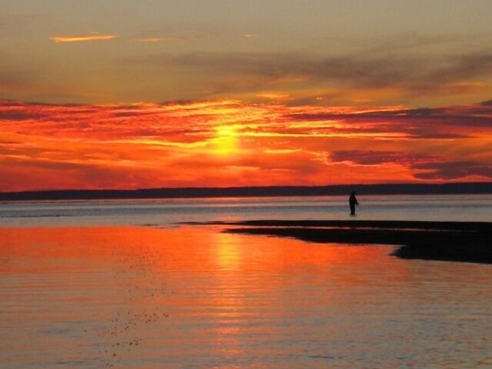  This could be you enjoying a beautiful sunset at the mouth of the Brule.