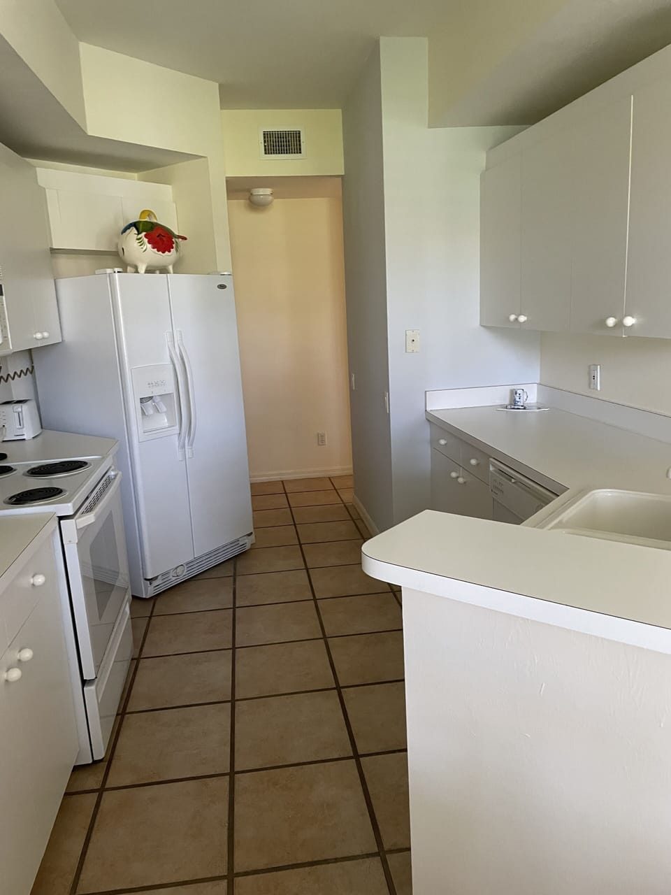 freshly painted kitchen