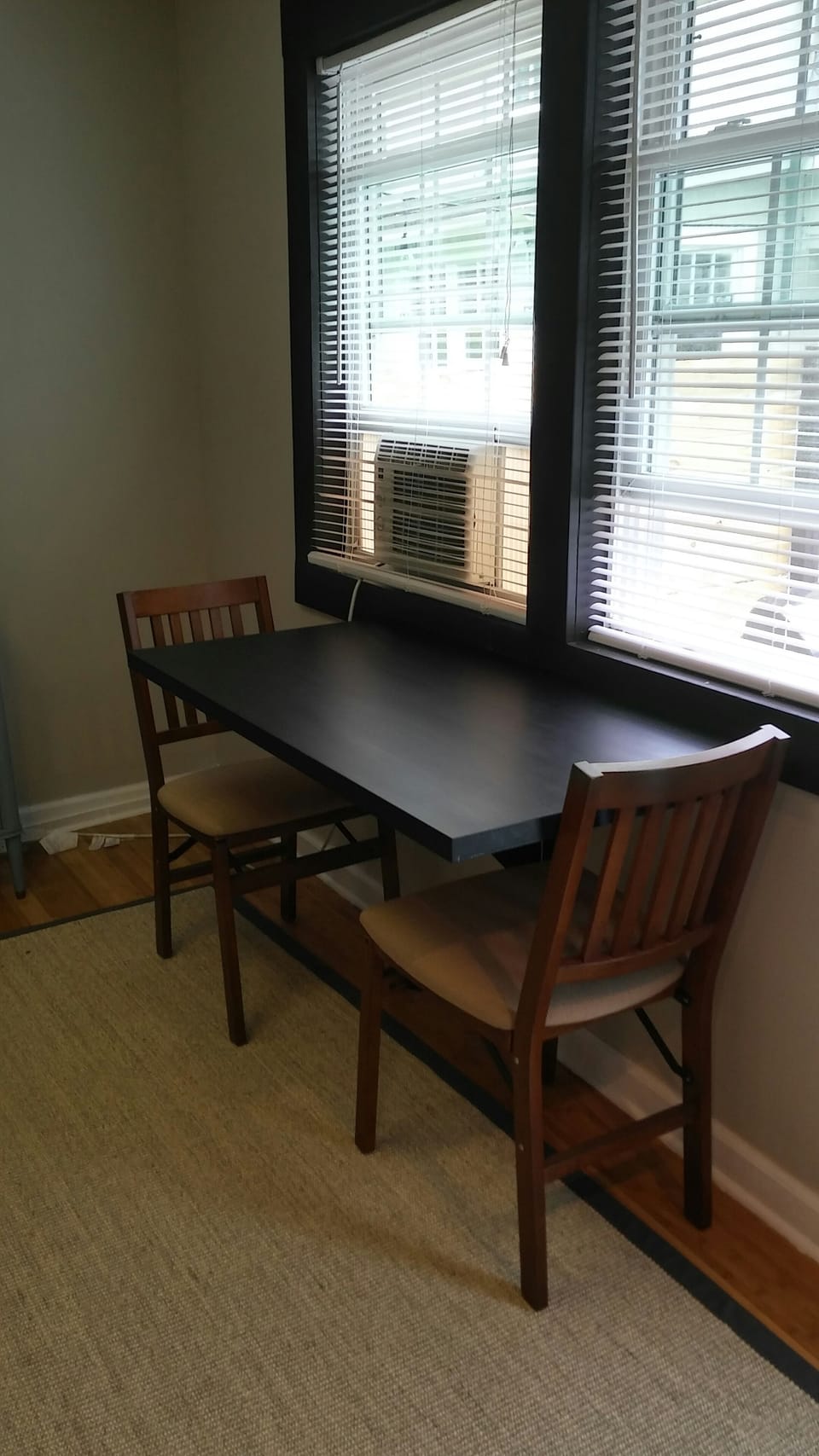 Drop down table for eating or working