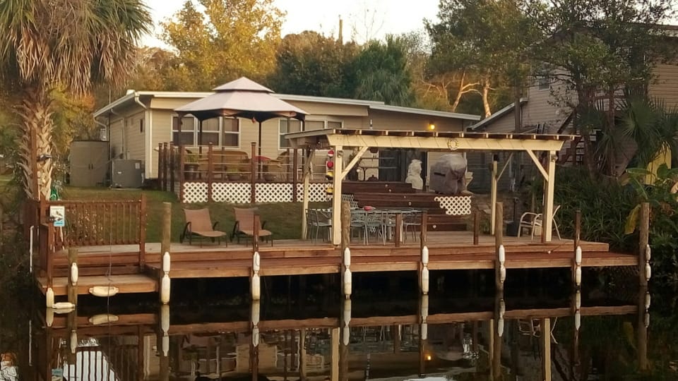 Rear view of The Manatee Hideaway-   Welcome To Our Little Slice Of Paradise!!!!