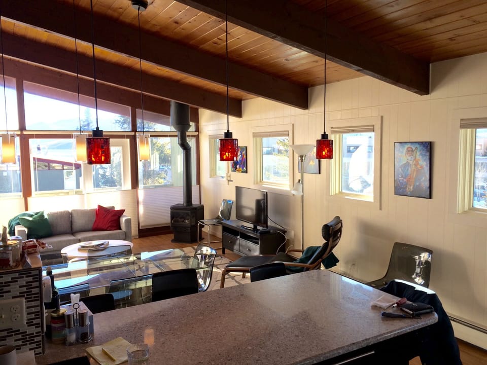 Upper living room area with panoramic views.
