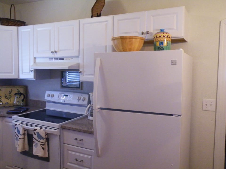 New refrigerator and stove