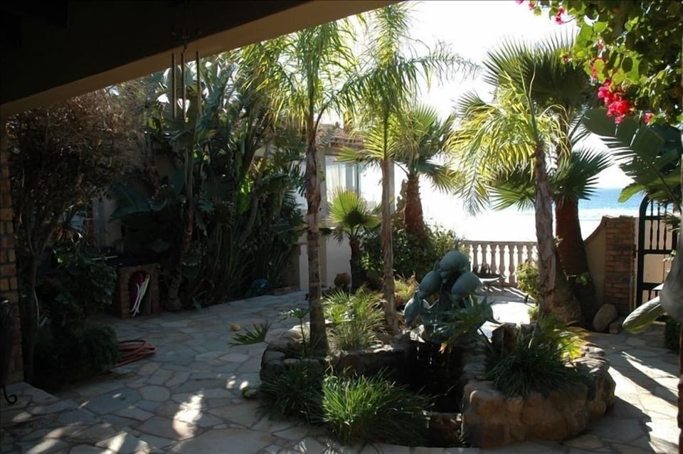 View of patio from living room