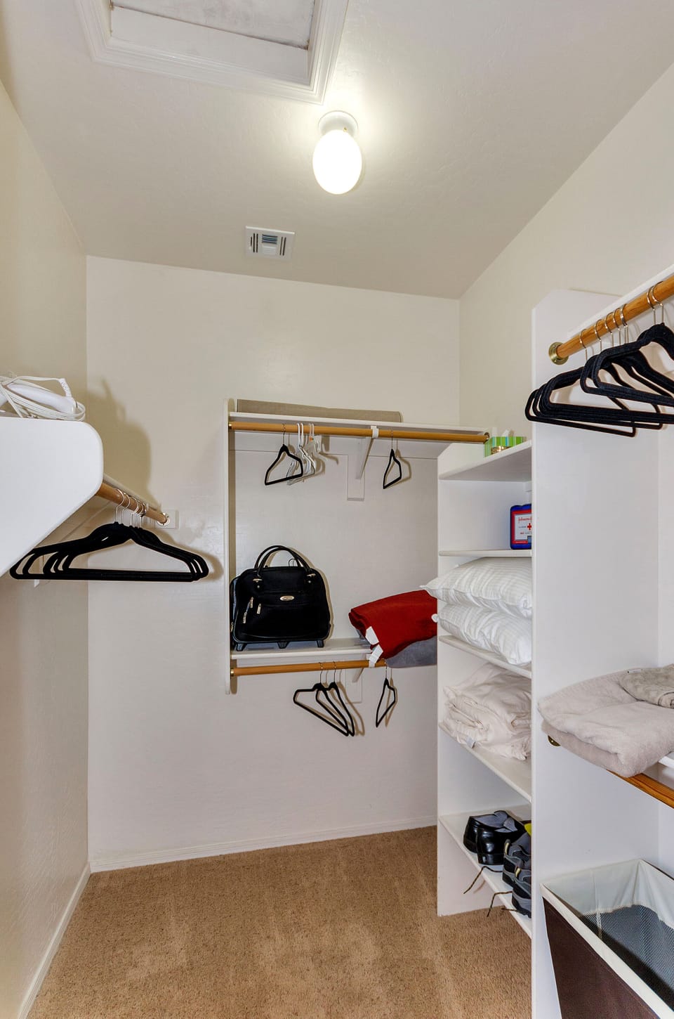 Large walk in closet