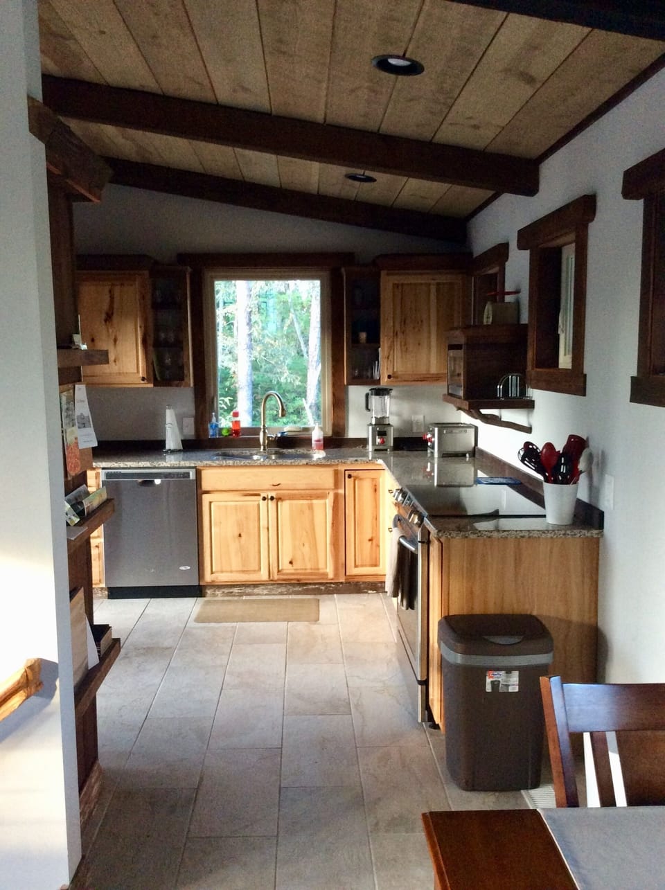 Upper Level Kitchen.  Attached to Porch with Grill.  Lake & Mountain View’s. 