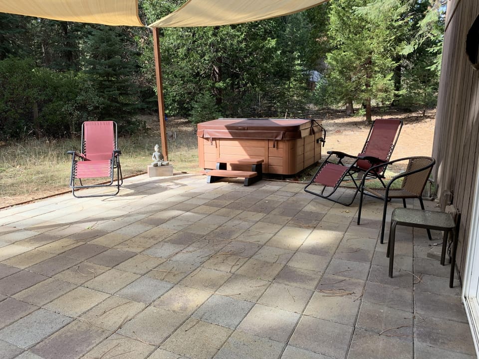 Patio and Hot Springs Hot Tub