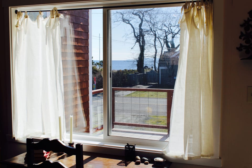 Useless Bay view from kitchen.