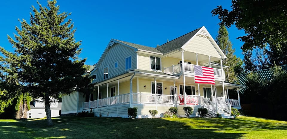 Side view of home from the Lake