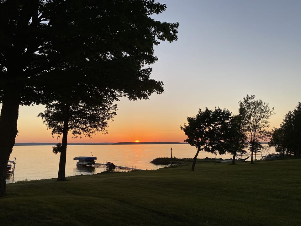 Sunset from house porch