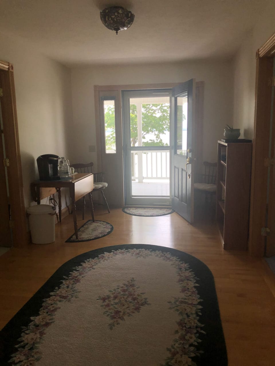 Upstairs landing and balcony access