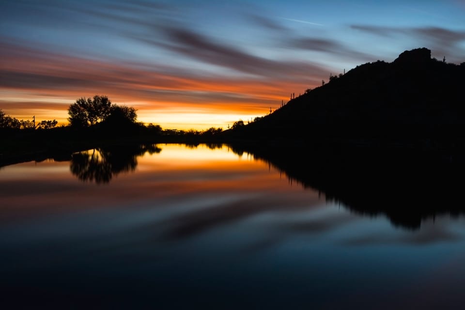 Sunset on Sidewinder Golf Course, hole #1