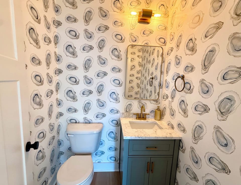 Top floor half bath