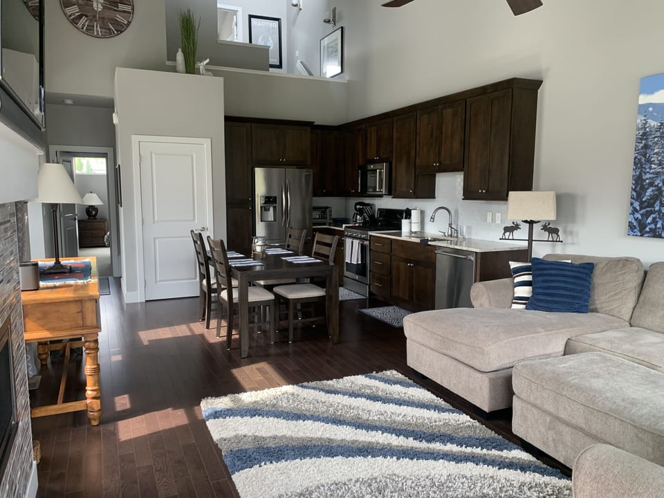 Main Living, dining and kitchen
