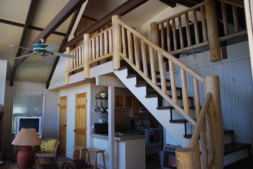 looking up to loft and Master