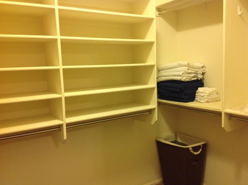 Master walk-in closet