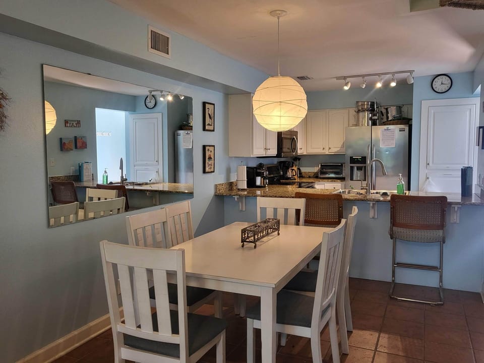 Kitchen and dining area