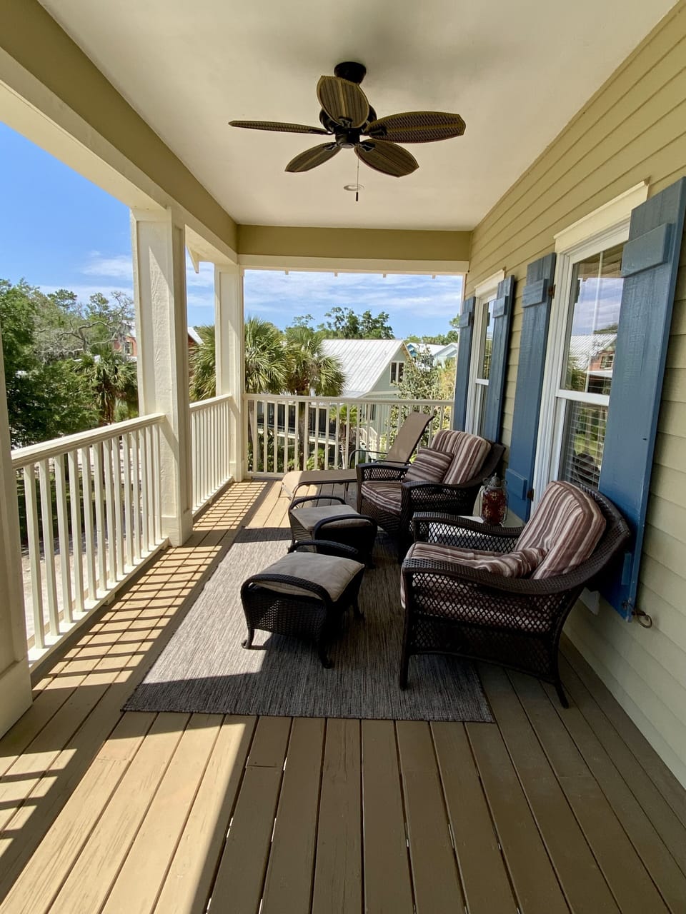 Upstairs front porch off the master bedroom