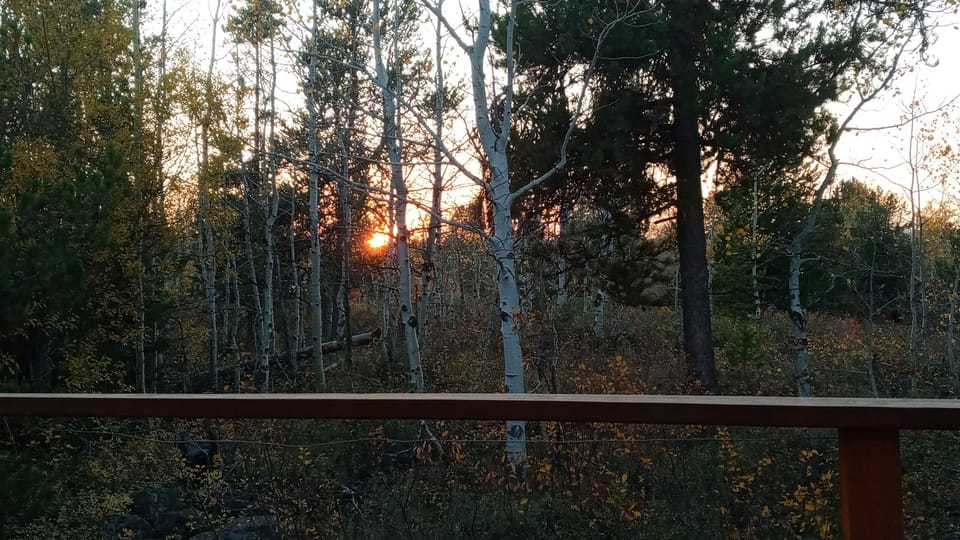 Sunset from the front porch