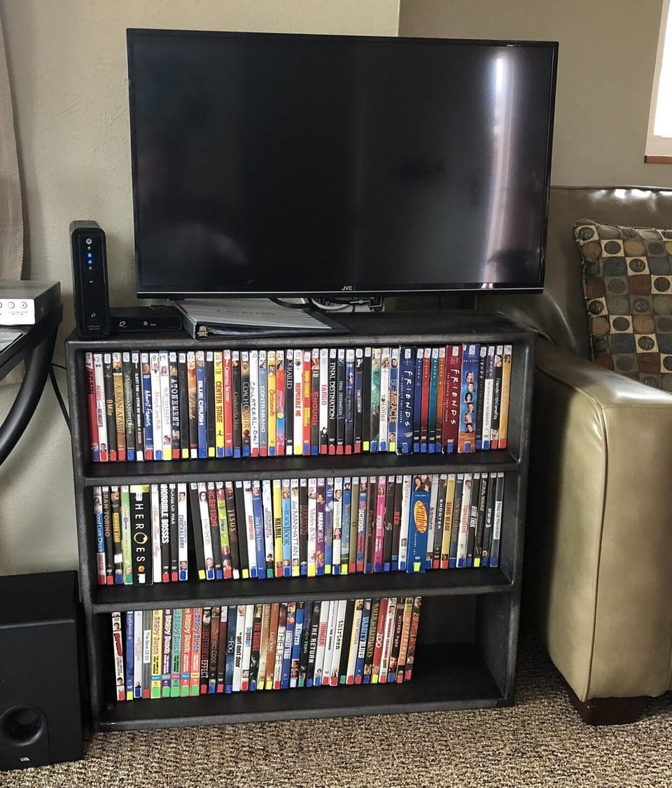DVD collection with over 100 DVD's!
