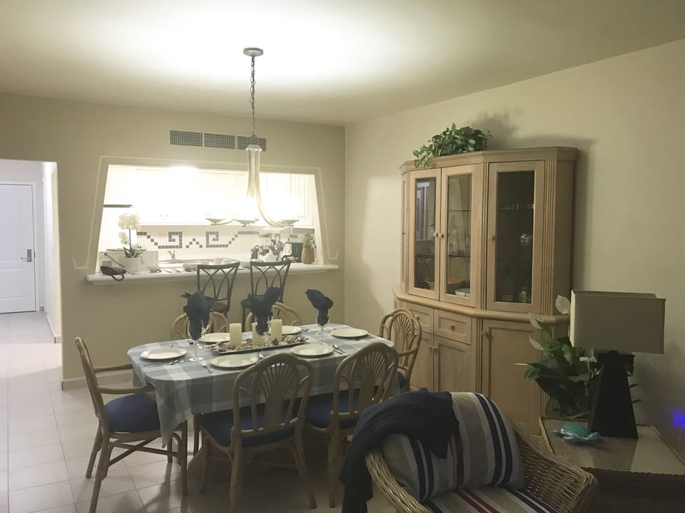 Dining room and looking through to the kitchen 