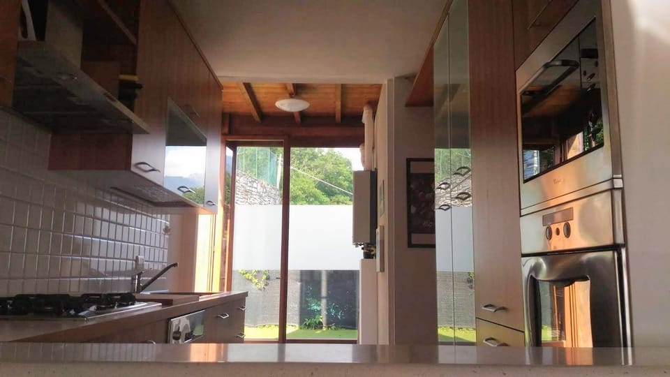 Kitchen with rear garden view 