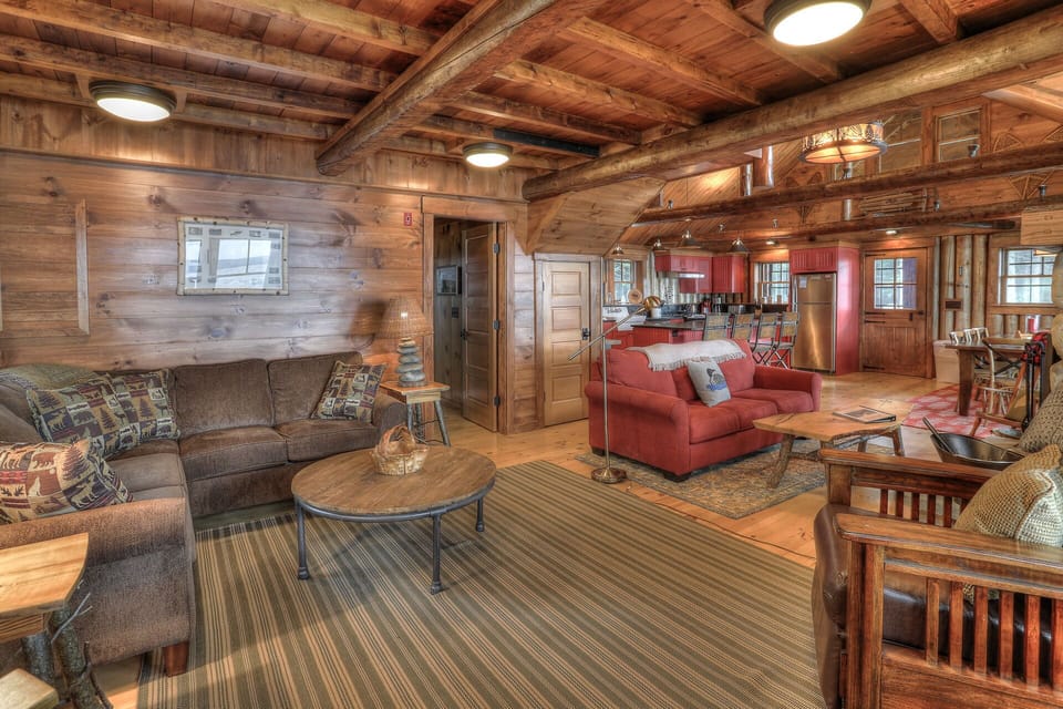 Large open living room great for large families
