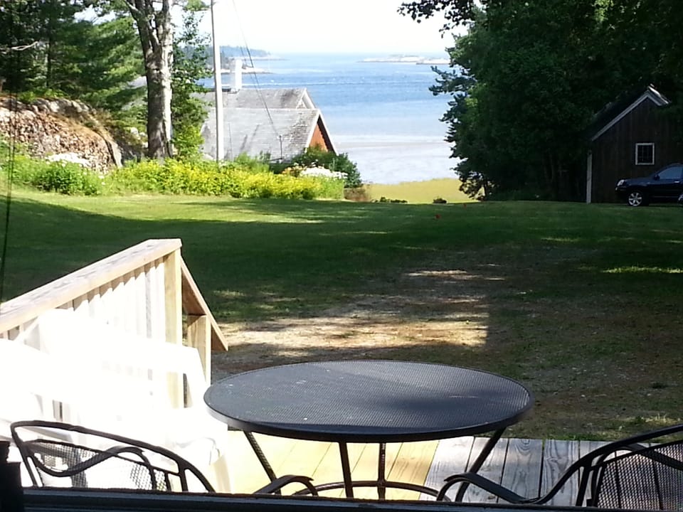 View from deck of cottage