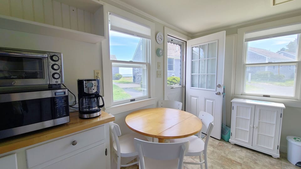 Eat-in kitchen with views of Wellfleet Harbor